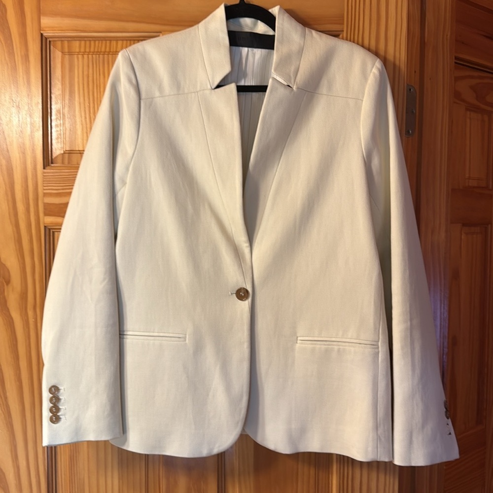 EUC! 💛 Jenni Kayne Original Boy Blazer, Cream, XL - Picture 3 of 7